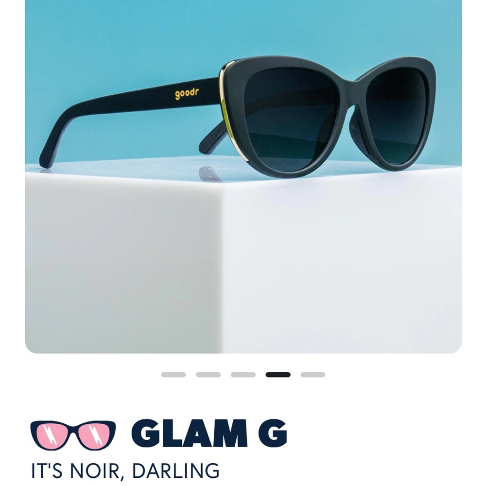 goodr Glam G “It’s Noir, Darling” Black Polarized Sunglasses